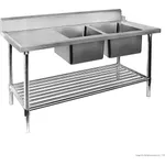 Right Inlet Double Sink Dishwasher Bench DSBD7-1800R/A
