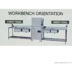 Right Inlet Double Sink Dishwasher Bench DSBD7-1800R/A