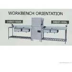 Right Inlet Double Sink Dishwasher Bench DSBD7-1800R/A