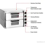 BakerMax Compact Countertop Double Deck Electric Pizza Oven EP-2T