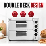 BakerMax Compact Countertop Double Deck Electric Pizza Oven EP-2T