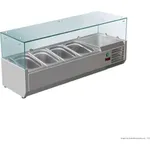 FED-X Flat Glass Salad Bench - XVRX1200/380