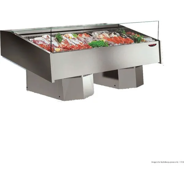 Multiplexable Serve-over Refrigerated Fish Open Display - FSG2000