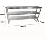 Benchstar Commercial Food Warmer with 15 Lamps – FW15L-183