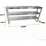 Benchstar Commercial Food Warmer with 15 Lamps – FW15L-183