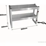 Benchstar Commercial Food Warmer with 4 Lamps – FW4L-092