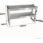 Benchstar Commercial Food Warmer with 6 Lamps – FW6L-122