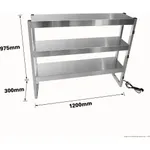 Benchstar Commercial Food Warmer with 9 Lamps Fw9l