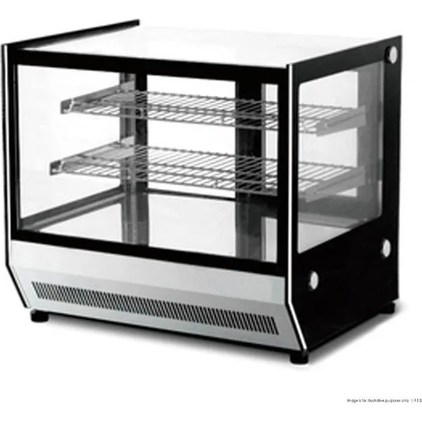 Bonvue Counter Top Square Glass Hot Food Display - GN-900HRT