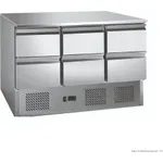 6 drawers S/S Compact Workbench Fridge - GNS1300-6D
