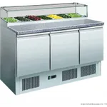 Three Door Salad Marble Prep Top - GNS1300E