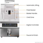 Benchstar Single Tank Auto Lifting Induction Fryer - IF3500S-AL