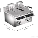 Benchstar Double Tanks Auto Lifting Induction Fryer - IF7000D-AL