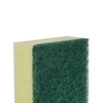 140 X 90mm Jantex Green And Yellow Scourer Sponge Pad [10 Pack] view 3