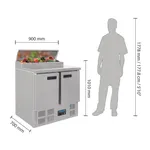 Polar G-Series Pizza Prep Counter Fridge 254ltr view 15