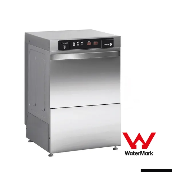 Fagor EVO-CONCEPT glass washer with drain pump and detergent & rinse dispenser cold rinse - CO-402BDD