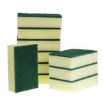140 X 90mm Jantex Green And Yellow Scourer Sponge Pad [10 Pack] view 2