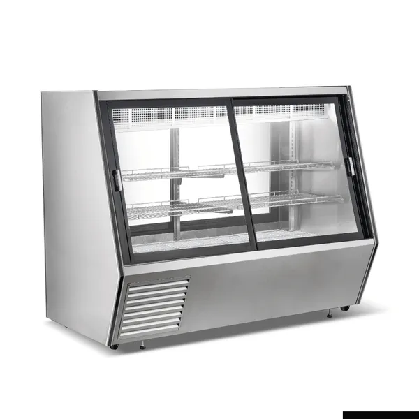 Bonvue Dual Access Refrigerated Deli Meat and Seafood Display