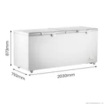 Thermaster 750L Chest Freezer with Stainless Steel Lids view 2
