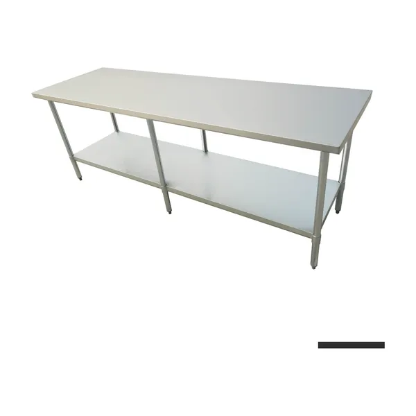 2100-6-WB Economic 304 Grade Stainless Steel Table 2100x600x900 - 6 legs