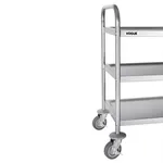 Edlp Vogue 3 Tier Flat Pack Trolley St/St - 825x710x405mm 32 1/2x28x16" view 4