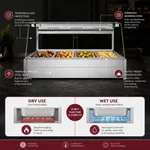 Bonvue Angled Countertop Wet and Dry Bain Marie BM17TC view 6