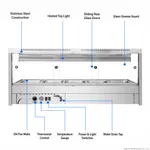 Bonvue Angled Countertop Wet and Dry Bain Marie BM17TC view 3