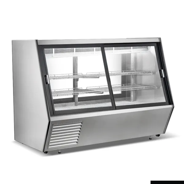 Bonvue Dual Access Refrigerated Deli Meat and Seafood Display