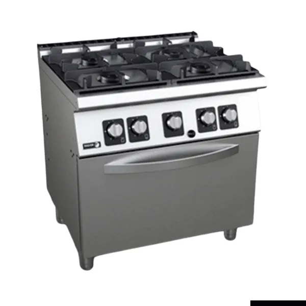 Fagor Kore 700 4 Burner Gas Range with Gas Oven - C-G741H