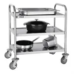 Edlp Vogue 3 Tier Flat Pack Trolley St/St - 825x710x405mm 32 1/2x28x16" view 2
