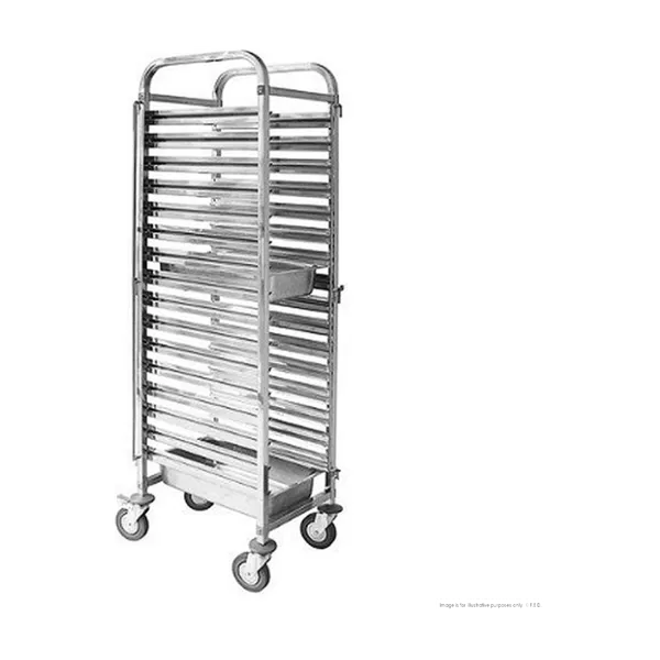Modular System Baking Tray Trolley with 16 Trays