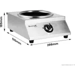 Benchstar Ceramic Induction Wok w/ Stainless Steel Body IW500