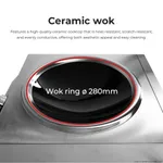 Benchstar Ceramic Induction Wok w/ Stainless Steel Body IW500 view 9