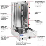 GasMax Semi-automatic 4 Burner NG Kebab Machine – KB-4