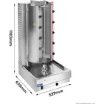 GasMax Semi-automatic 5 Burner LPG Kebab Machine – KB-5LPG