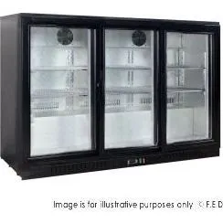 Thermaster Under Bench Three Sliding Door Bar Fridge/Cooler - LG-330SC