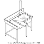 Fagor Pre-Rinsing Sink Bench w/ Introductor of Baskets MCFD-1000ID