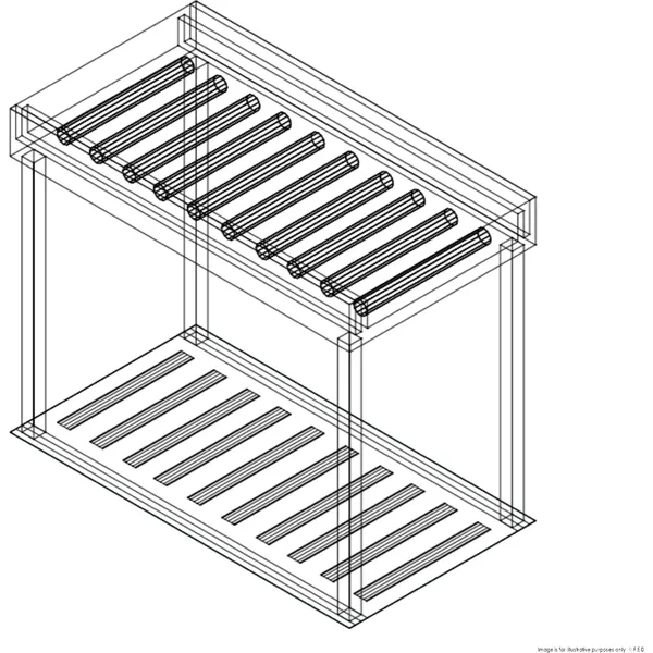 Fagor Stainless Steel Rolling Table for 3 Baskets MR3C