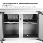 PWB150 three door DELUXE Pizza Prep Bench view 12