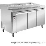 PWB150 three door DELUXE Pizza Prep Bench