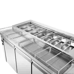 PWB150 three door DELUXE Pizza Prep Bench view 17