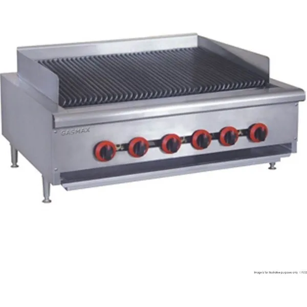 Gasmax LPG Gas 6 Burner Char Grill Top - QR-36ELPG