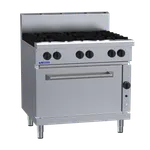 RF-6B: 900mm Commercial 6-Burner Range with Convection Oven