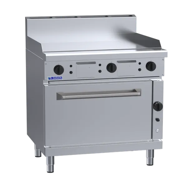 RF-9P: 900mm Commercial Gas Griddle Range & Convection Oven