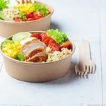 PakMax 1500ML Kraft Paper Salad Bowl