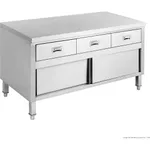 Modular System Bench Cabinet with 3 Drawers & Doors - SKTD6-1200