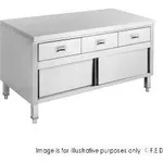 Modular System Bench Cabinet with 3 Drawers & Doors - SKTD6-1500