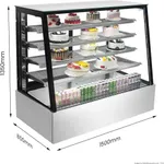 Bonvue Deluxe Chilled Display Cabinet 1500x800x1350