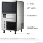 Blizzard Underbench Granular Ice Maker 60Kg