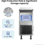 Blizzard Underbench Bullet Ice Maker 25Kg - SN-25C